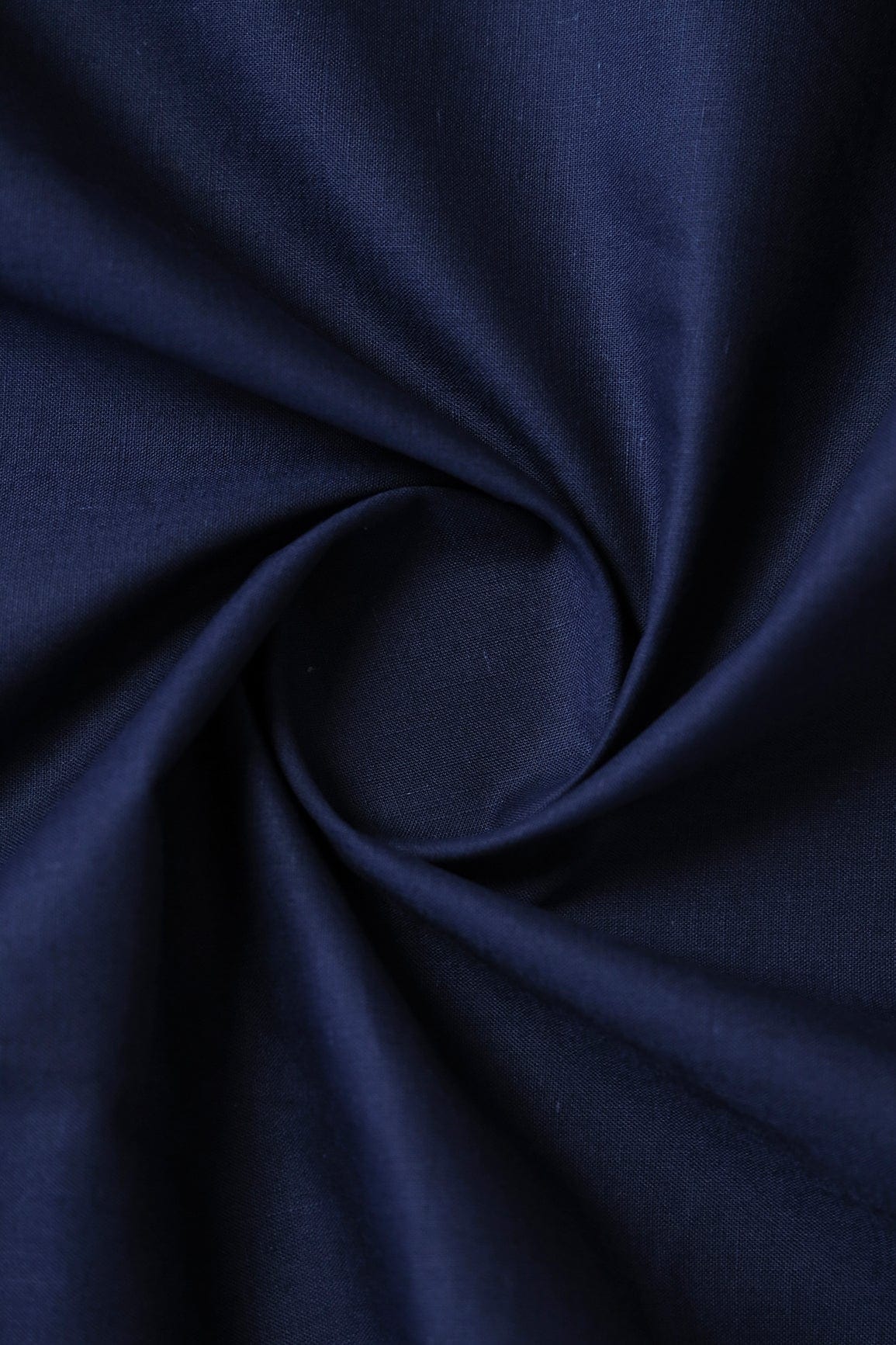 Cotton Cambric Dyed Navy — Soft Finish